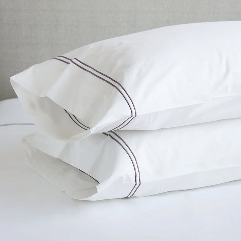 Tracks - Cotton Sateen Embroidered Edge Duvet Cover Sets