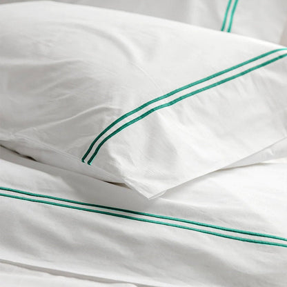Tracks - Cotton Sateen Embroidered Edge Duvet Cover Sets