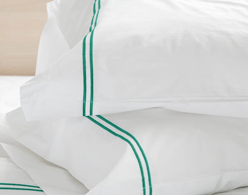 Tracks - Cotton Sateen Embroidered Edge Duvet Cover Sets