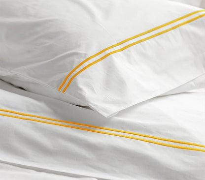 Tracks - Cotton Sateen Embroidered Edge Duvet Cover Sets