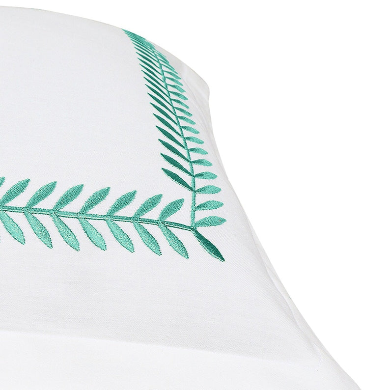 Ash Tree - Cotton Sateen Embroidered Edge Duvet Cover Sets