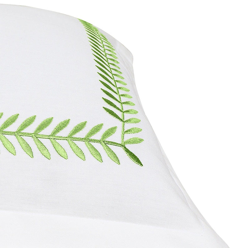 Ash Tree - Cotton Sateen Embroidered Edge Duvet Cover Sets