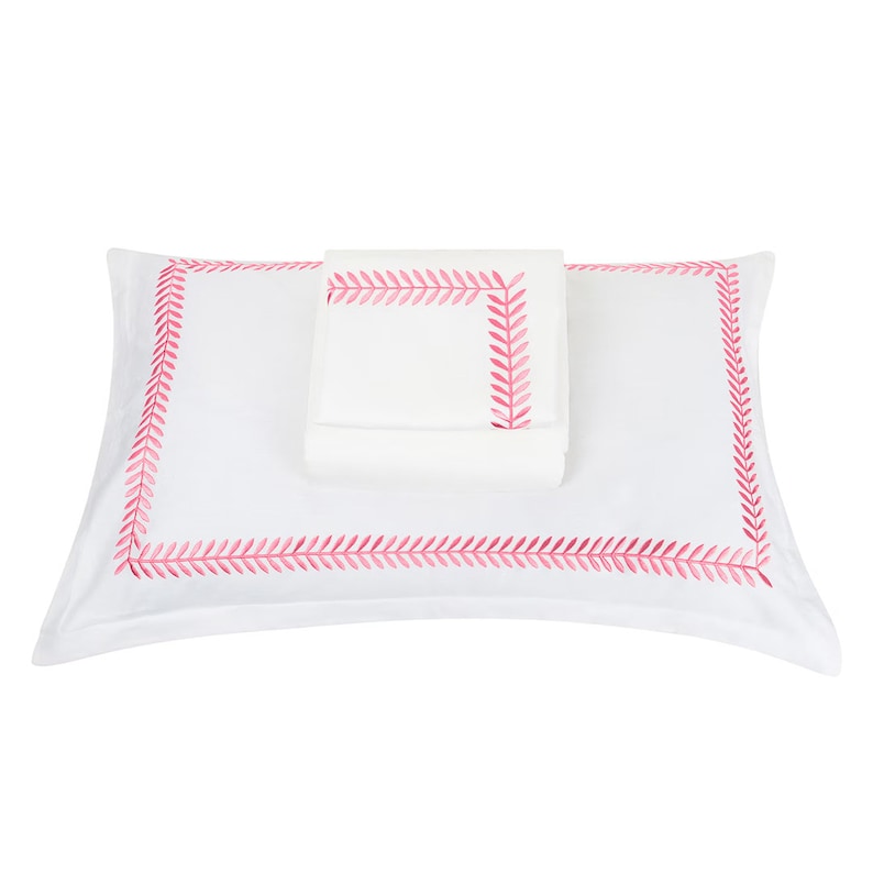 Ash Tree - Cotton Sateen Embroidered Edge Duvet Cover Sets