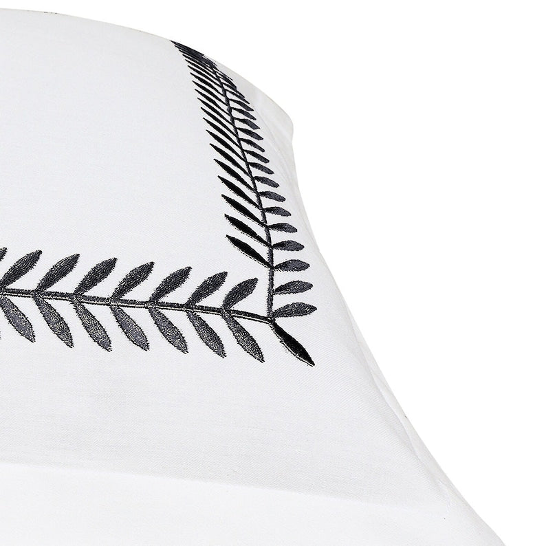 Ash Tree - Cotton Sateen Embroidered Edge Duvet Cover Sets