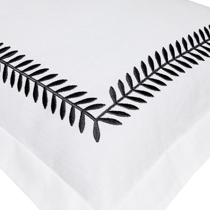 Ash Tree - Cotton Sateen Embroidered Edge Duvet Cover Sets