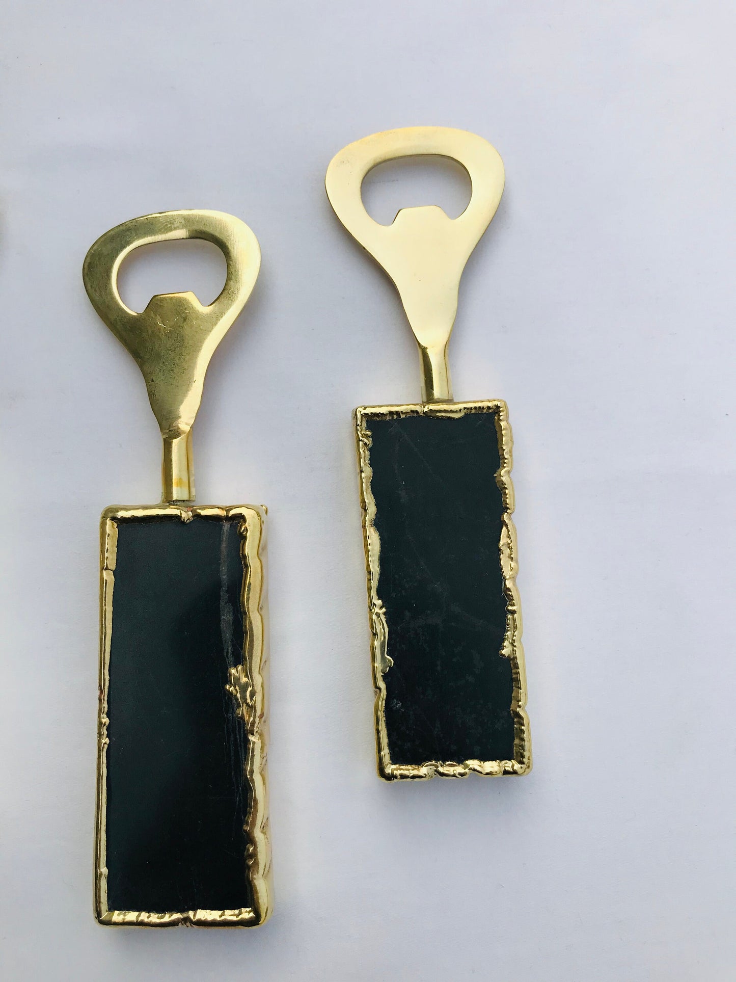 Set of 3 Black Agate Bottle Openers