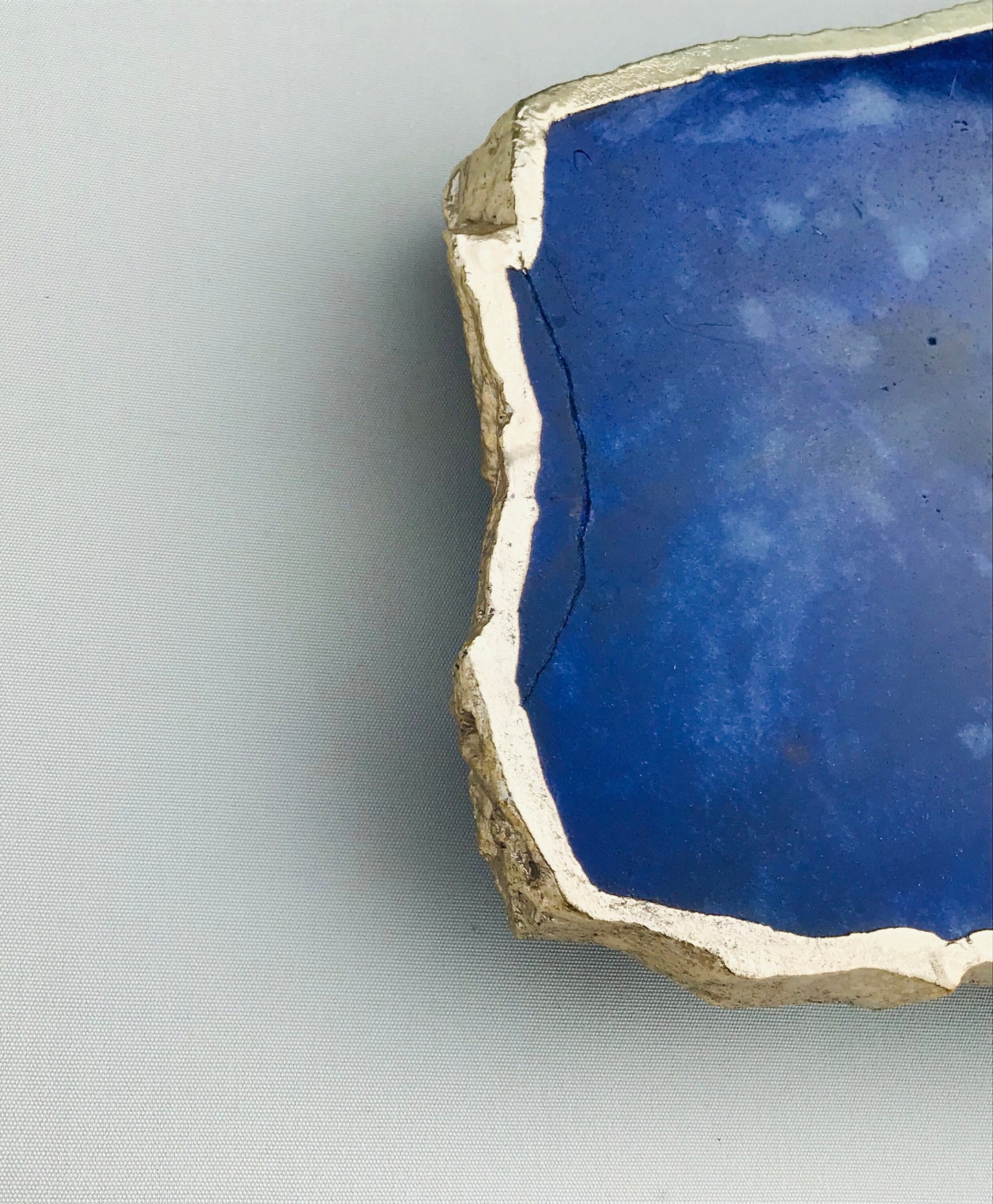 Indigo Agate Large Wall/Table Clock/Personalised Momento