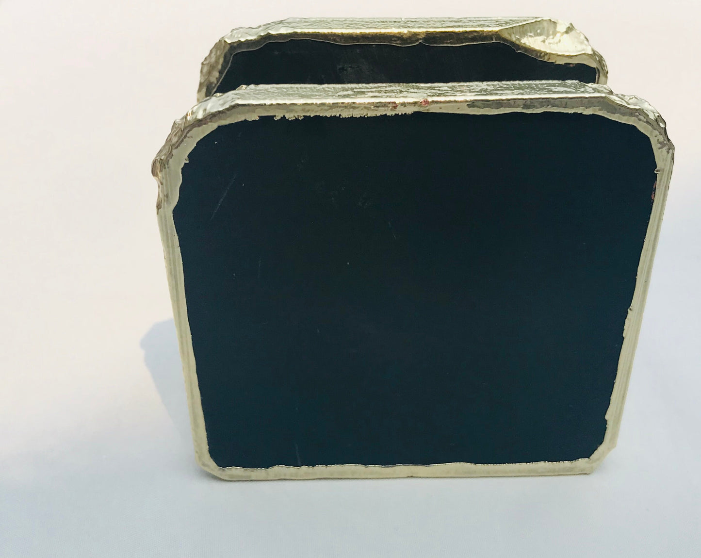 Black Agate Napkin Holder/Natural Stone Napkin Holder/Paper Napkin Holder/Desk Napkin Holder/Picnic Holder