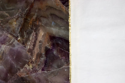 Amethyst Agate Wall Clock | Square