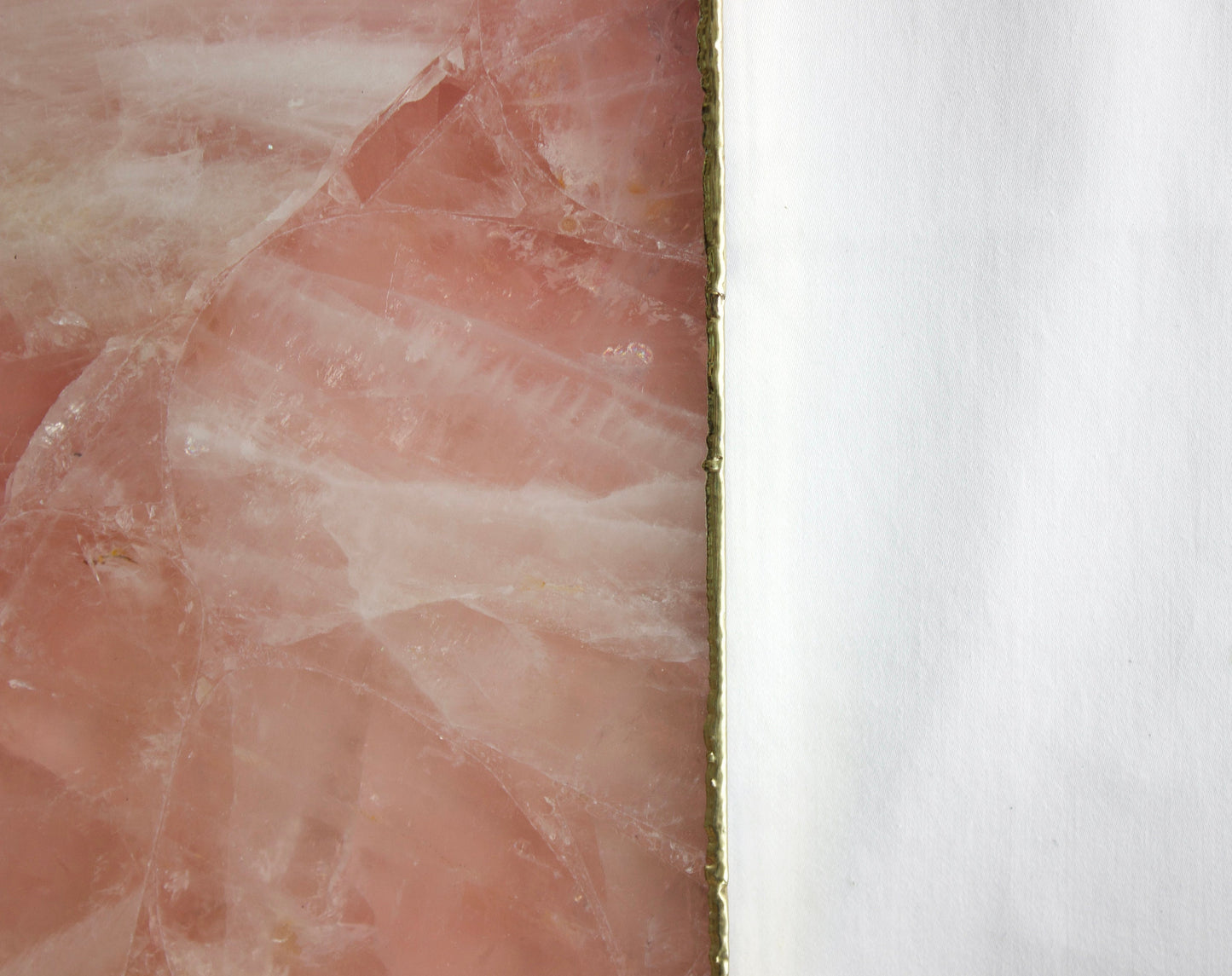 Rose Quartz Agate Wall Clock | Square | Pink