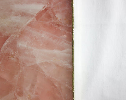 Rose Quartz Agate Wall Clock | Square | Pink