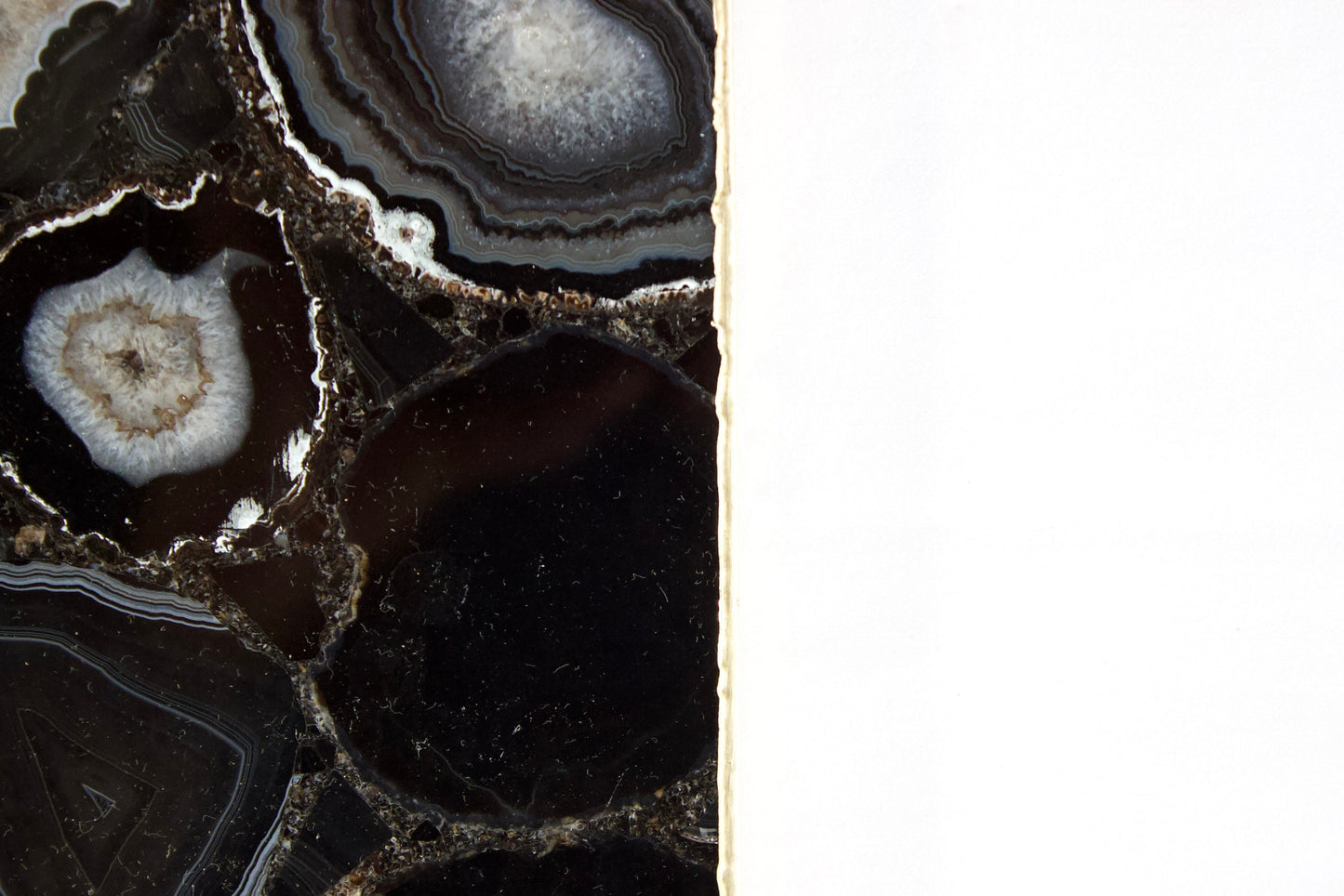 Black Agate Wall Clock | Square