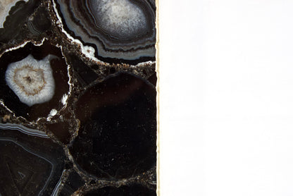 Black Agate Wall Clock | Square