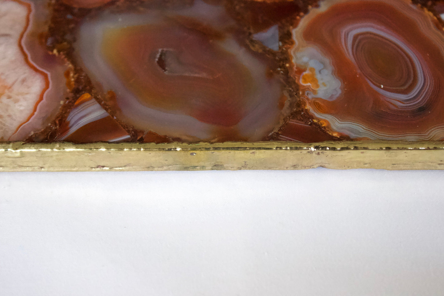 Red Agate Wall Clock | Square