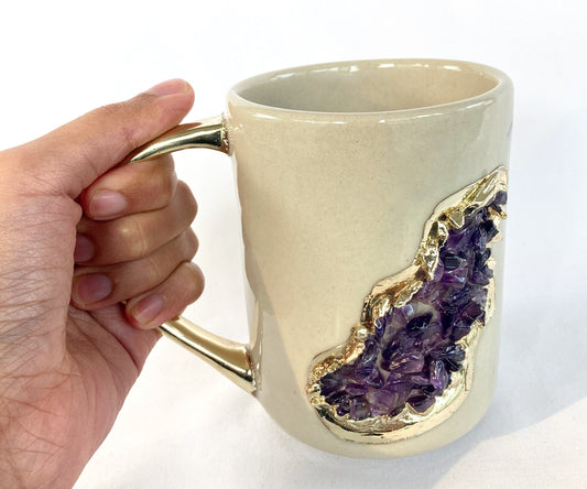Wave - Set of 2 Cream Ceramic Mugs