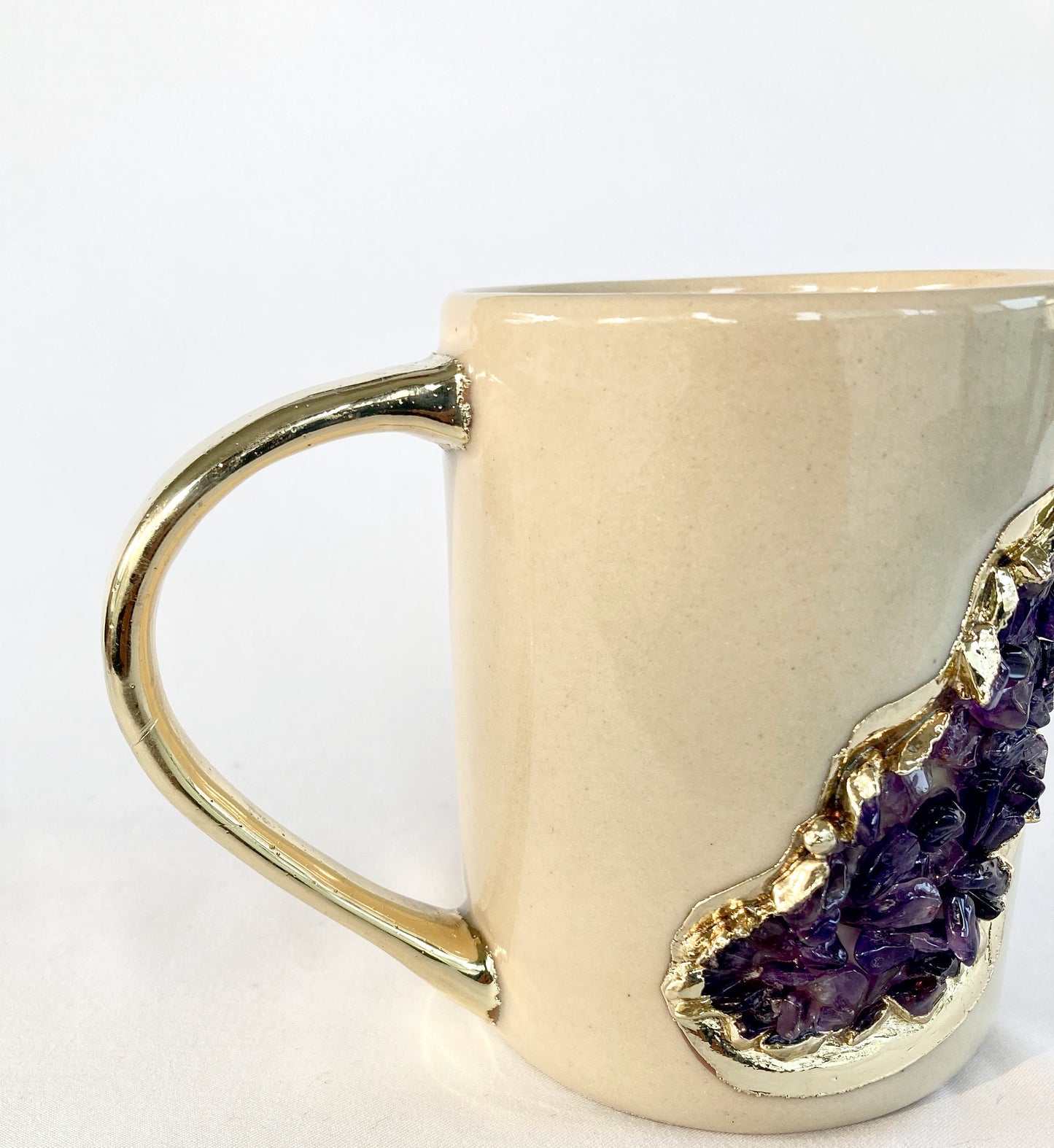 Wave - Set of 2 Cream Ceramic Mugs