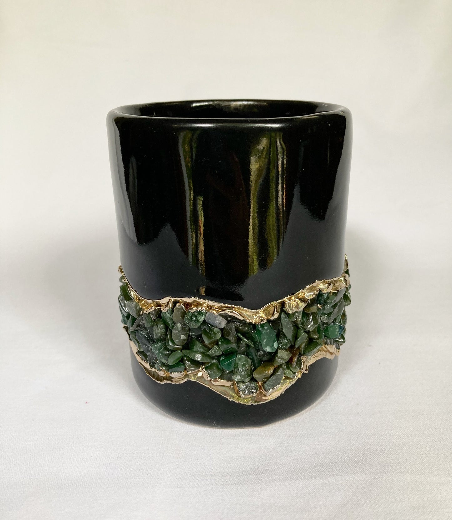 Flow - Set of 2 Black Ceramic Mugs