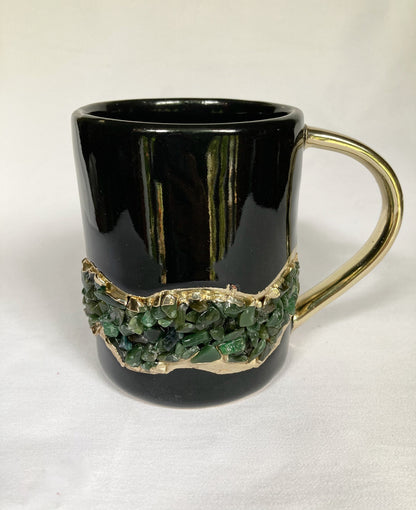 Flow - Set of 2 Black Ceramic Mugs