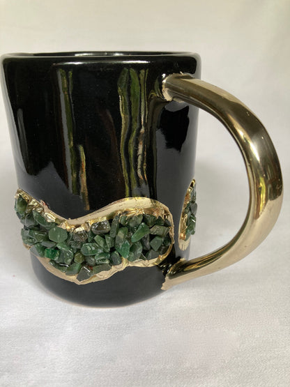 Flow - Set of 2 Black Ceramic Mugs