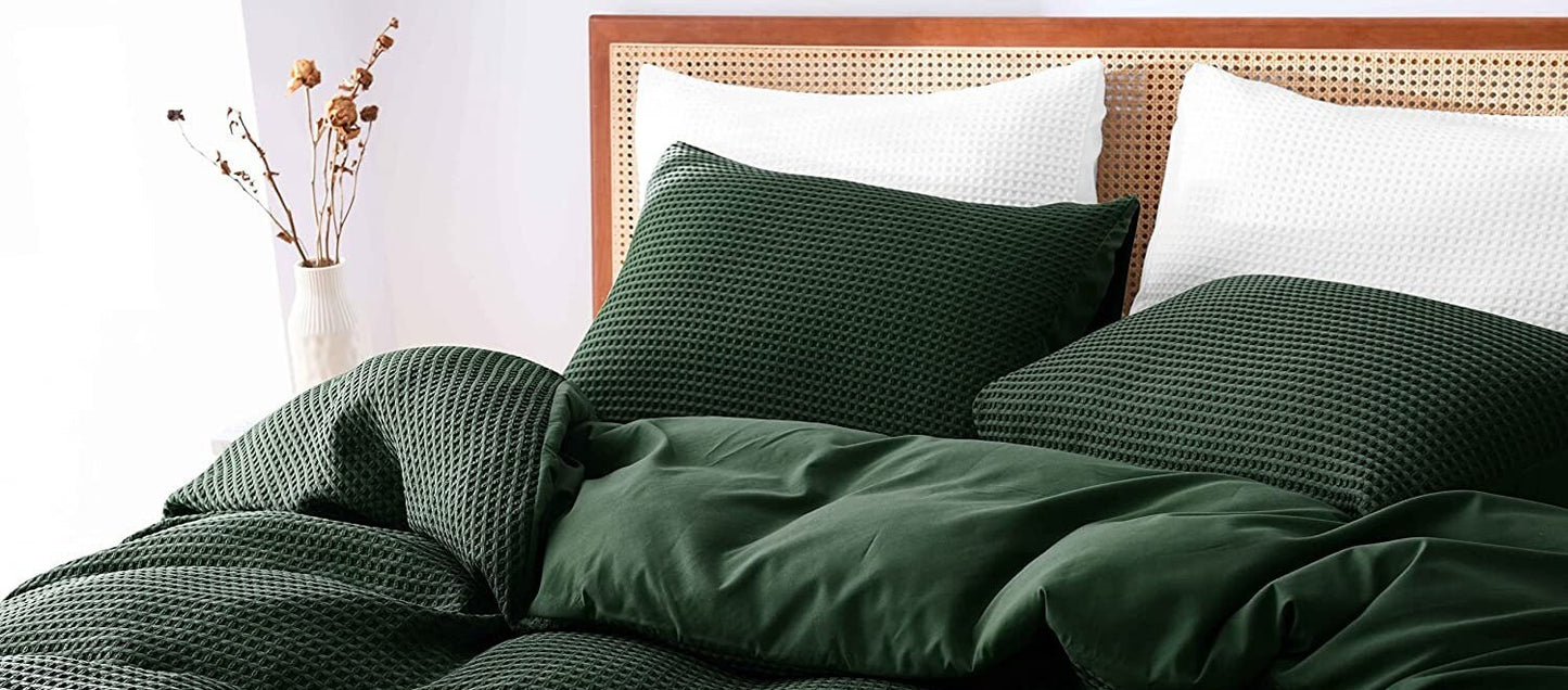 Waffle Weave Pure Cotton Duvet Cover Sets