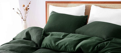 Waffle Weave Pure Cotton Duvet Cover Sets