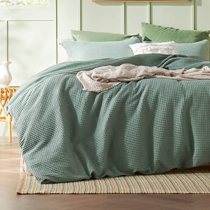 Waffle Weave Pure Cotton Duvet Cover Sets