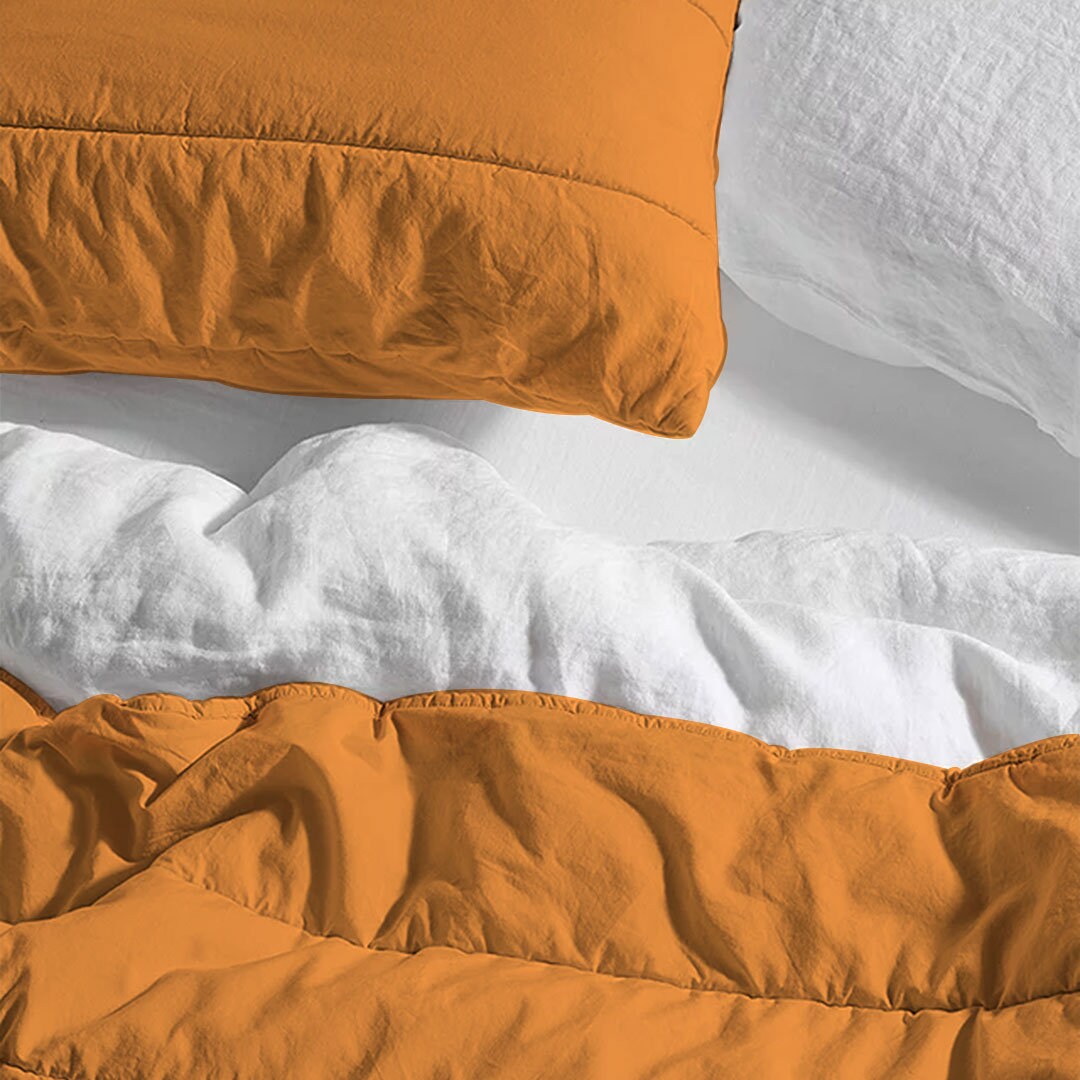 Broad Channel Stitch - Pure Cotton Sateen Quilt Sets