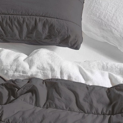 Broad Channel Stitch - Pure Cotton Sateen Quilt Sets