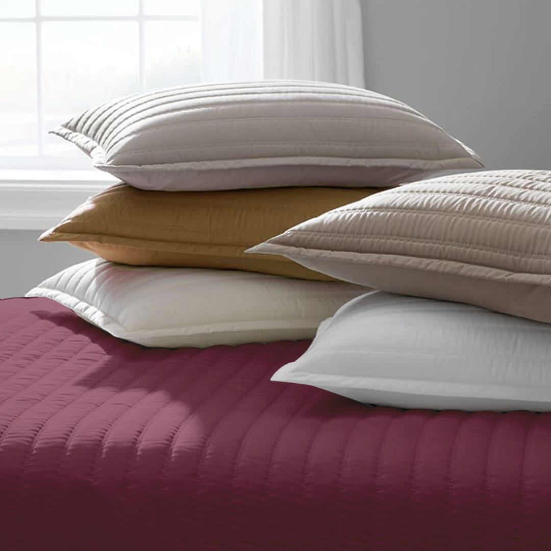 Channel stitch - Linen Cotton Quilt Sets