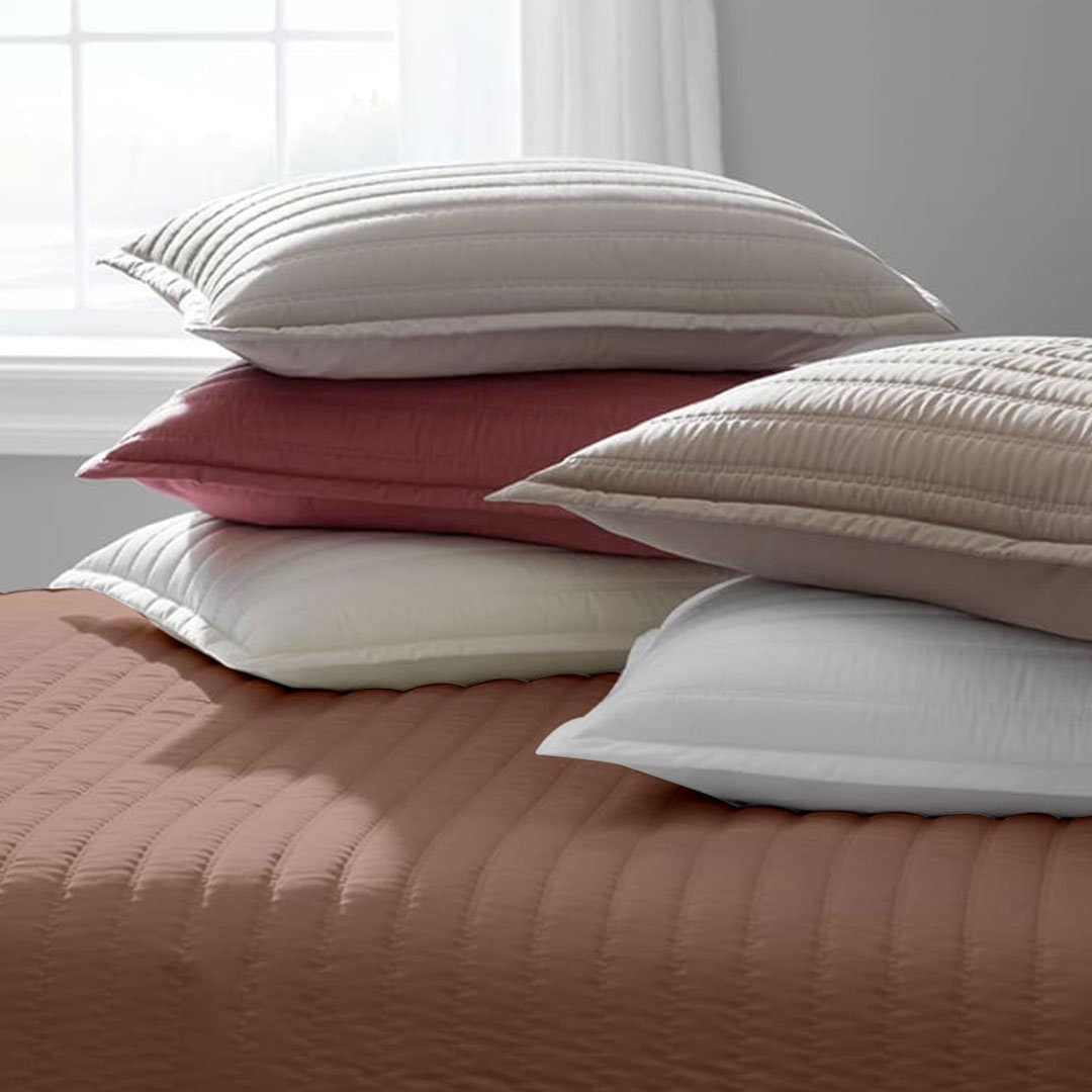 Channel stitch - Linen Cotton Quilt Sets