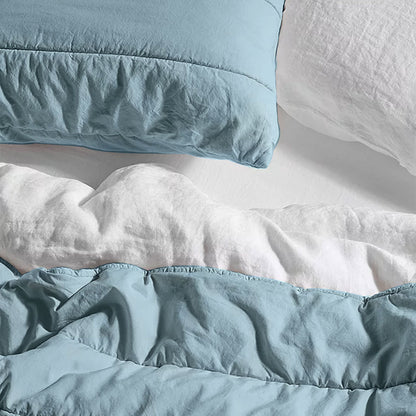 Broad Channel Stitch - Pure Cotton Sateen Quilt Sets