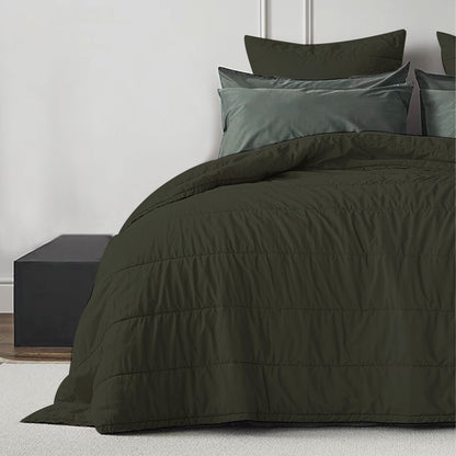 Broad Channel Stitch - Pure Cotton Sateen Quilt Sets