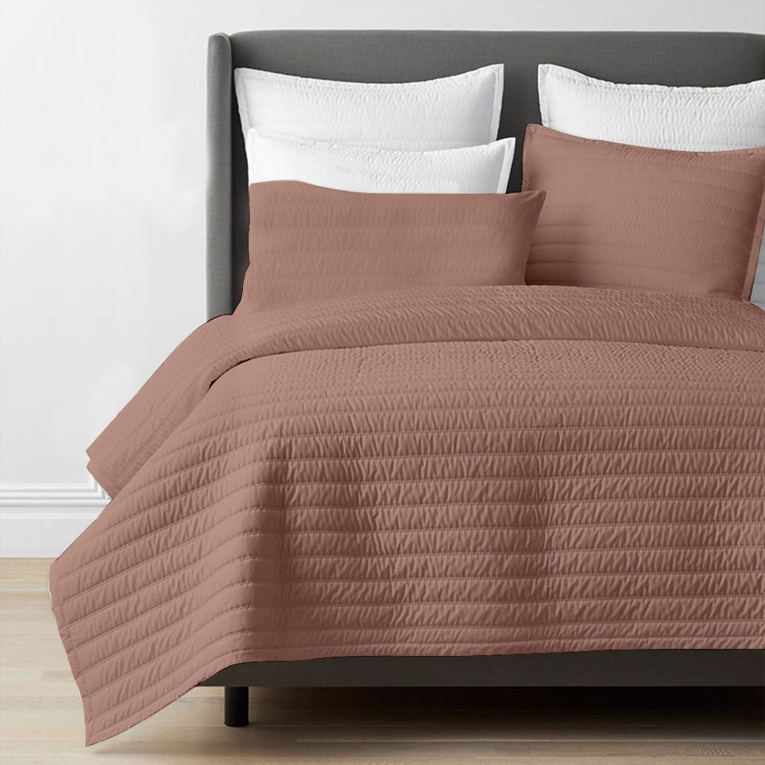 Channel stitch - Pure Cotton Sateen Quilt Sets