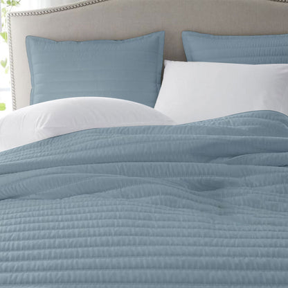 Channel stitch - Linen Cotton Quilt Sets