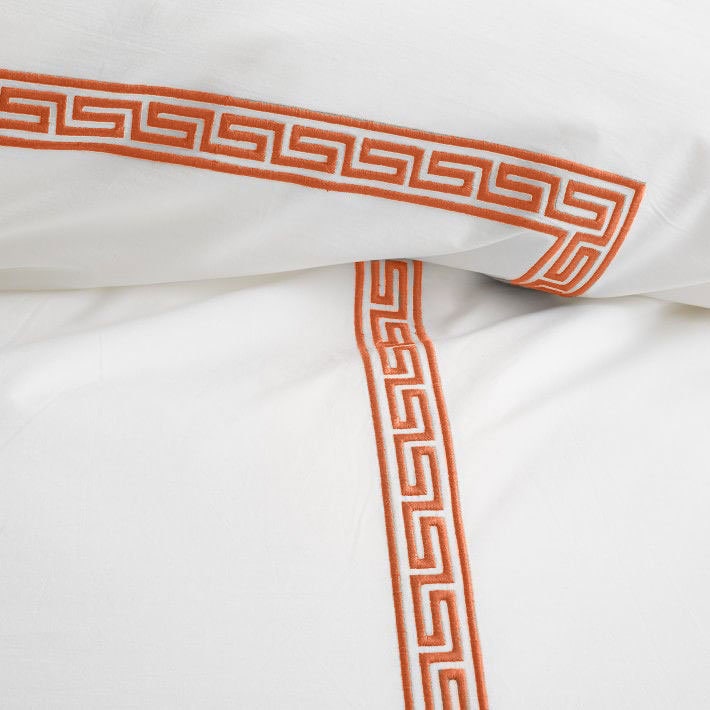 Maze - Cotton Sateen Embroidered Edge Duvet Cover Sets