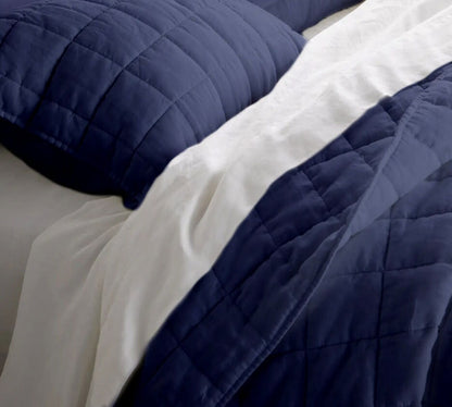 Box stitch - Pure Cotton Sateen Quilt Sets