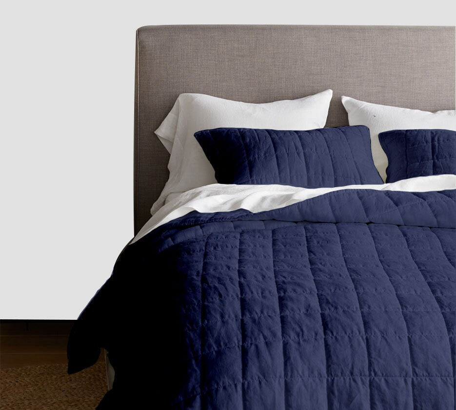 Box stitch - Pure Cotton Sateen Quilt Sets
