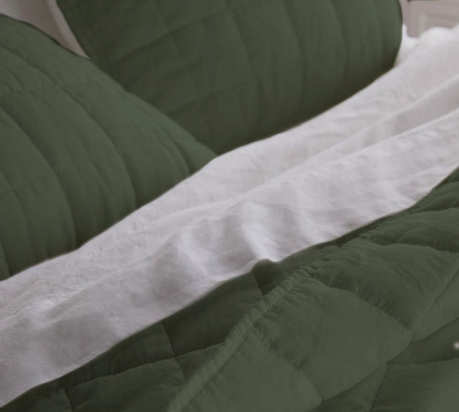 Box stitch - Pure Cotton Sateen Quilt Sets