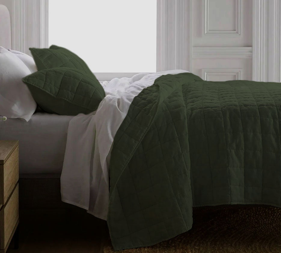 Box stitch - Pure Cotton Sateen Quilt Sets
