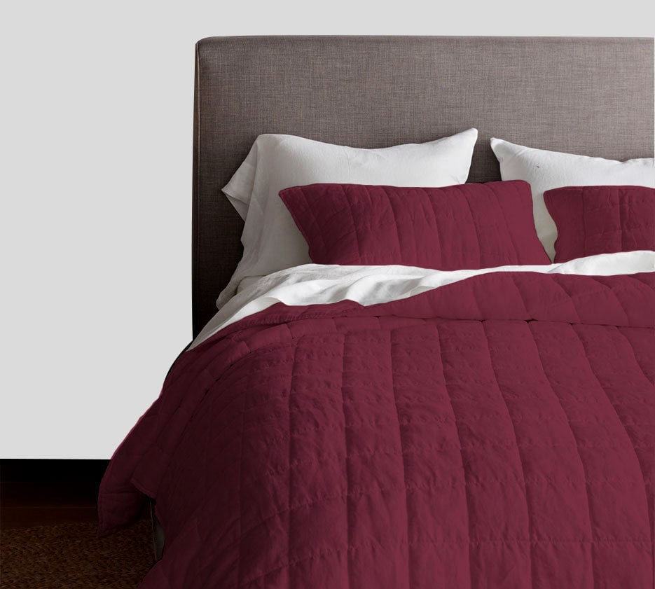 Box stitch - Pure Cotton Sateen Quilt Sets