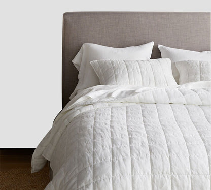 Box stitch - Pure Cotton Sateen Quilt Sets