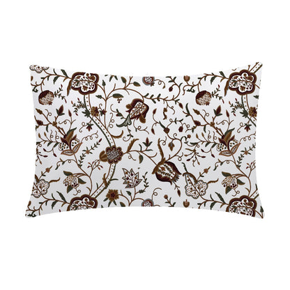 Serena - 3 Piece Crewel Embroidered Duvet Set | Linen Cotton Mix | Embroidered Duvet Cover with Embroidered Pillowcases | Handmade | Soft