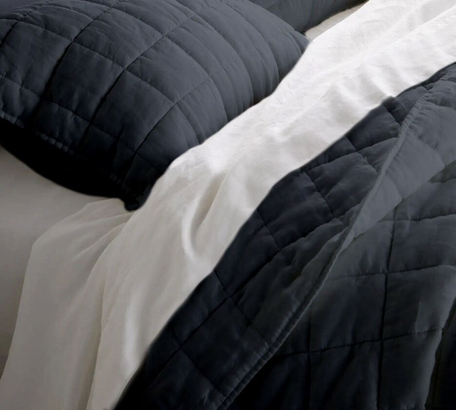 Box stitch - Pure Cotton Sateen Quilt Sets
