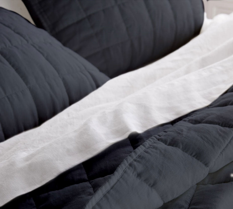 Box stitch - Pure Cotton Sateen Quilt Sets