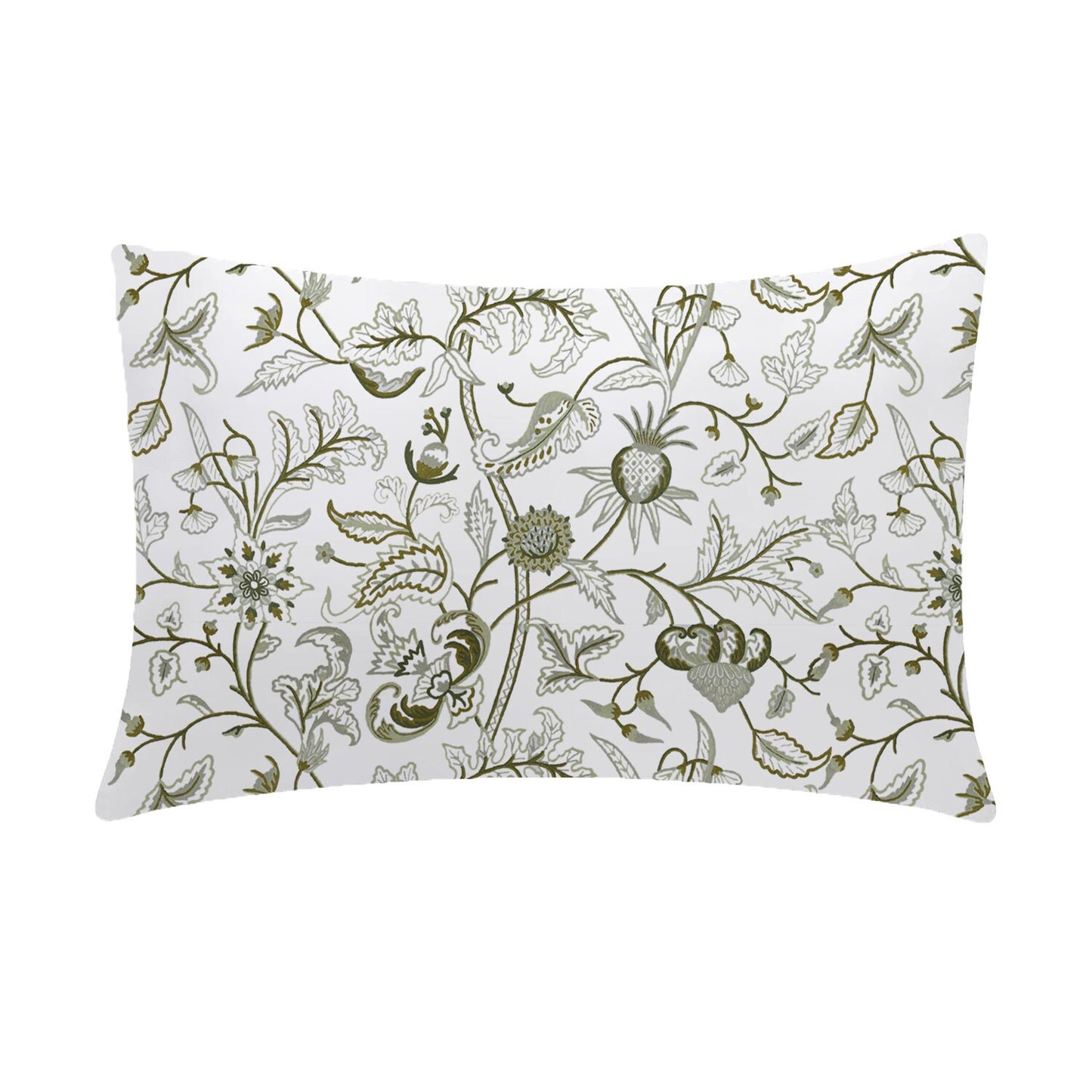 Selena - 3 Piece Crewel Embroidered Duvet Set | Linen Cotton Mix | Embroidered Duvet Cover with Embroidered Pillowcases | Handmade | Soft