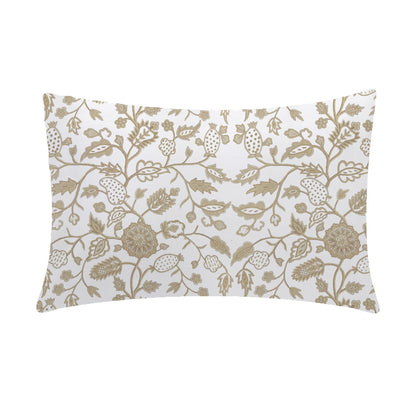Julia - 3 Piece Crewel Embroidered Duvet Set | Linen Cotton Mix | Embroidered Duvet Cover with Embroidered Pillowcases | Handmade | Soft