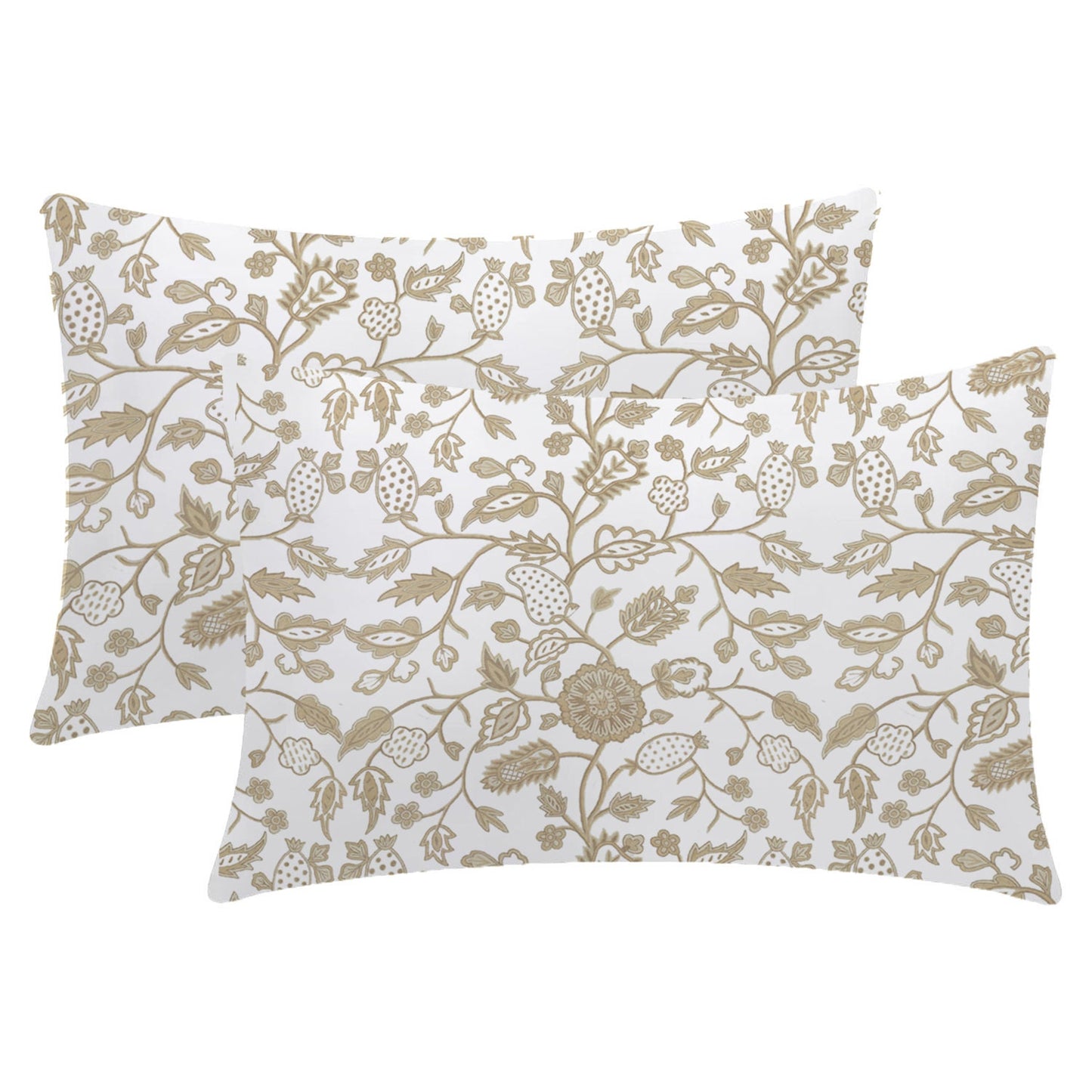 Julia - 3 Piece Crewel Embroidered Duvet Set | Linen Cotton Mix | Embroidered Duvet Cover with Embroidered Pillowcases | Handmade | Soft
