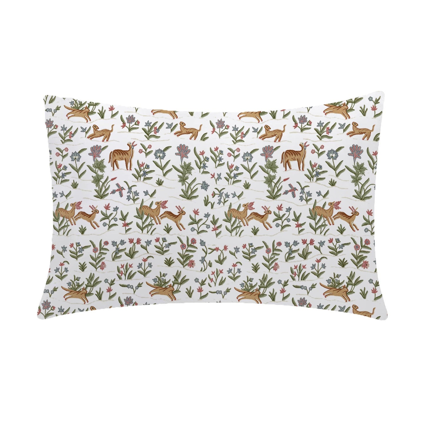 Joy - 3 Piece Crewel Embroidered Duvet Set | Linen Cotton Mix | Embroidered Duvet Cover with Embroidered Pillowcases | Handmade | Soft