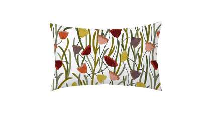 Sabrina - Set of 4 Pieces | Cotton Linen Fabric | Crewel Embroidered | Pillow/Cushion Cover Set | With or Without Insert