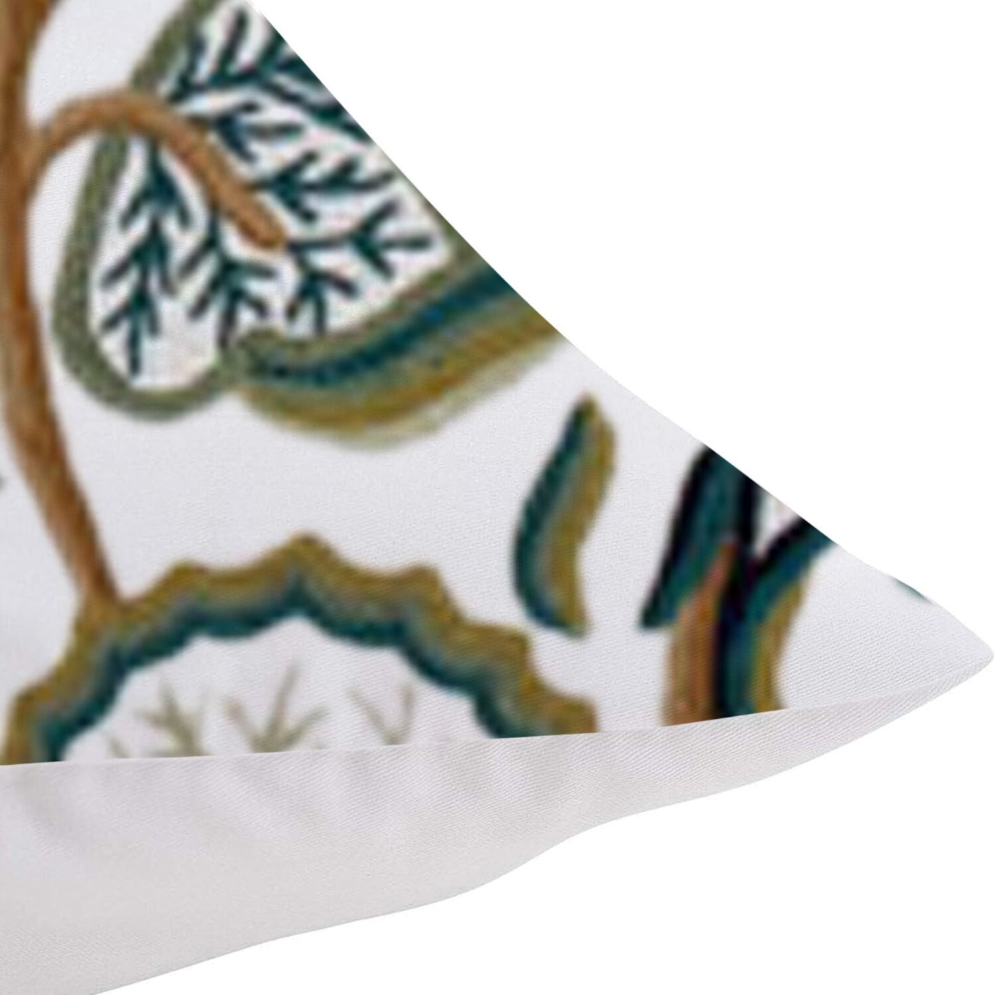Jade  - Set of 4 Pieces | Cotton Linen Fabric | Crewel Embroidered | Pillow/Cushion Cover Set | With or Without Insert